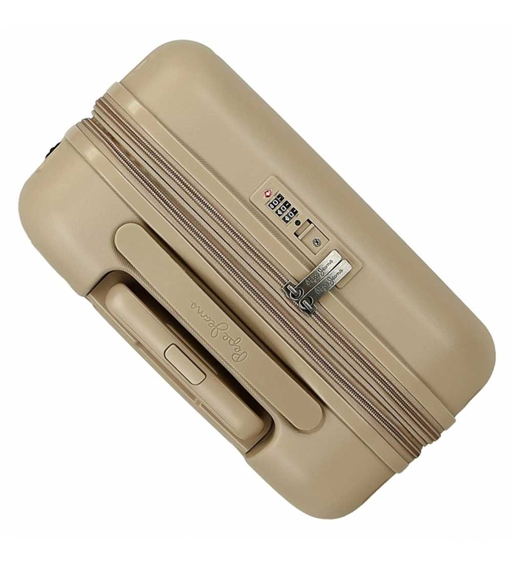 Koferi za putovanja 70cm i 55cm Pepe Jeans Accent champagne 76995 - detalj