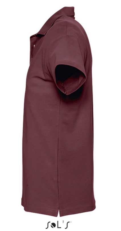 Sols Polo majica za muškarce Spring II Burgundy veličina XXL 11362 - detalj