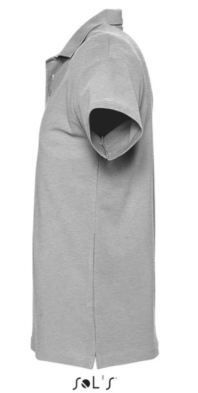 Sols Polo majica za muškarce Spring II Grey Melange veličina XXL 11362 - detalj