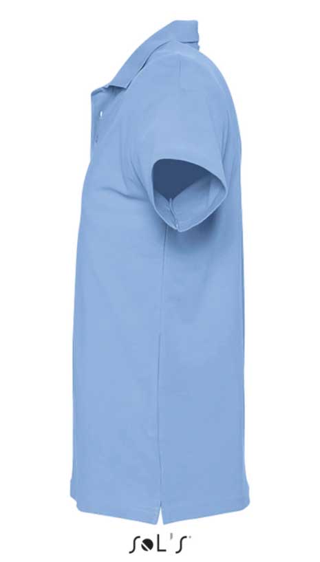 Sols Polo majica za muškarce Spring II Sky Blue veličina S 11362 - detalj