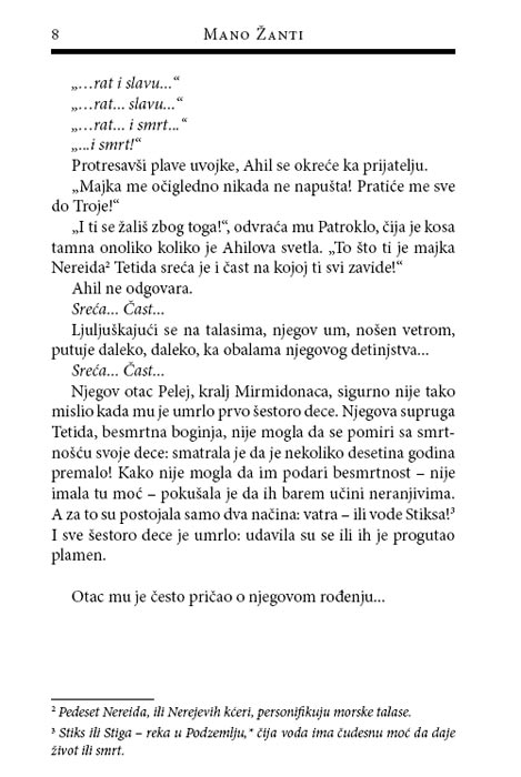 Mračne Priče Iz Mitologije 4 : Ahilove Bitke, Mano Žanti - detalj