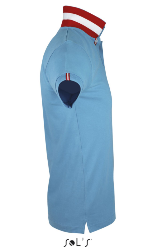 Sols Muška majica sa kragnom Patriot Heritage Blue vel. S 00576 - detalj