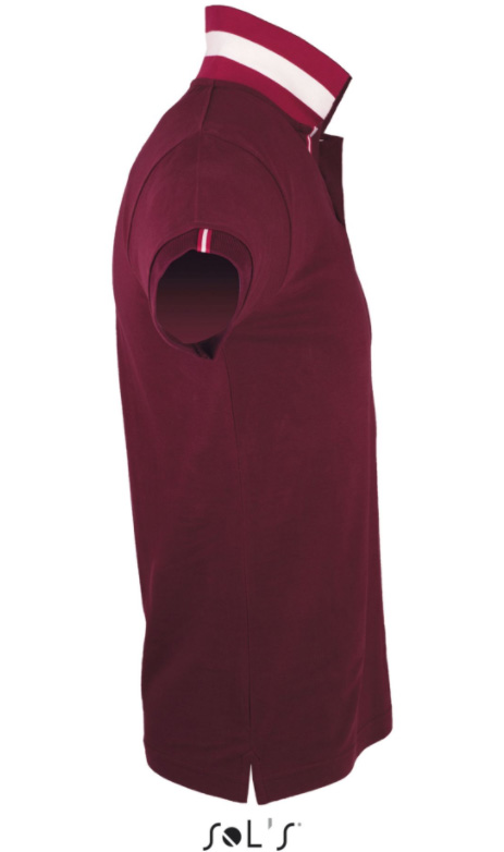 Sols Muška majica sa kragnom Patriot Burgundy vel. M 00576 - detalj