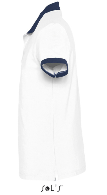 Muška majica sa kragnom veličina XS Sols Prince White/French Navy 11369 - detalj