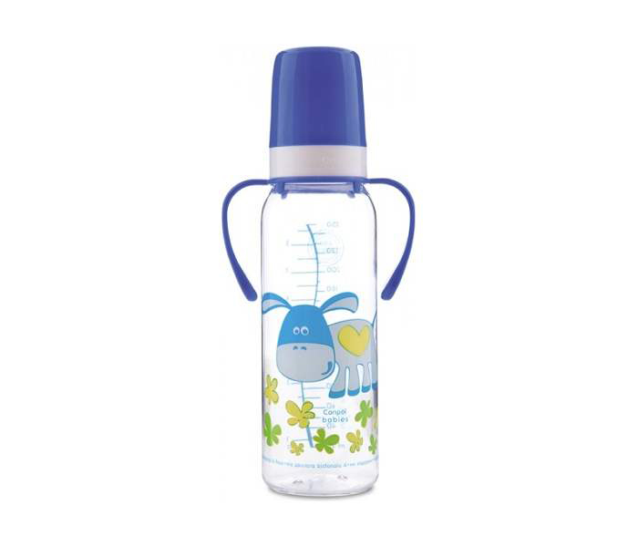 Canpol Flašica za bebe HAPPY ANIMALS 250ml  sa ručkama 11/845 - detalj
