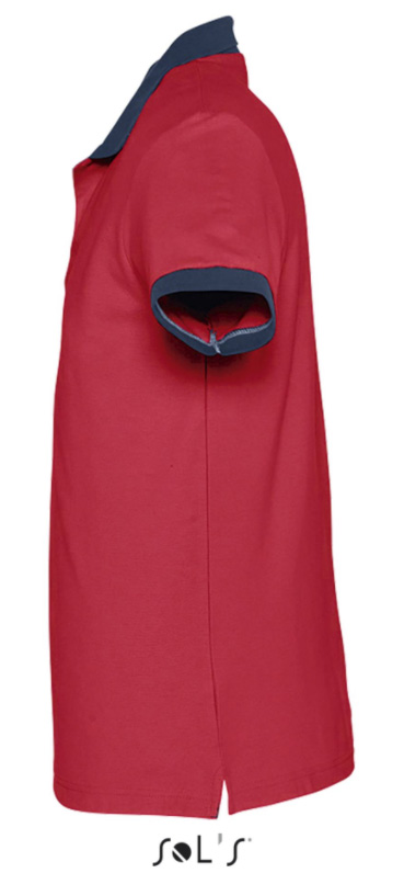 Muška majica sa kragnom veličina XXL Sols Prince Red/French Navy 11369 - detalj
