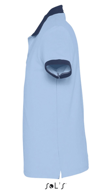 Muška majica sa kragnom veličina XXL Sols Prince Sky Blue/French Navy 11369 - detalj