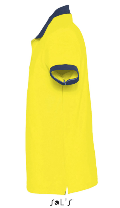 Muška majica sa kragnom veličina XL Sols Prince Lemon/French Navy 11369 - detalj