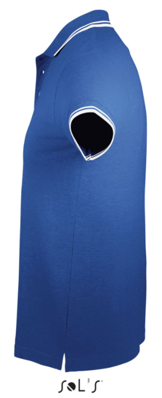 Polo majica za muškarce veličina M Sols Pasadena Royal Blue/White 00577 - detalj