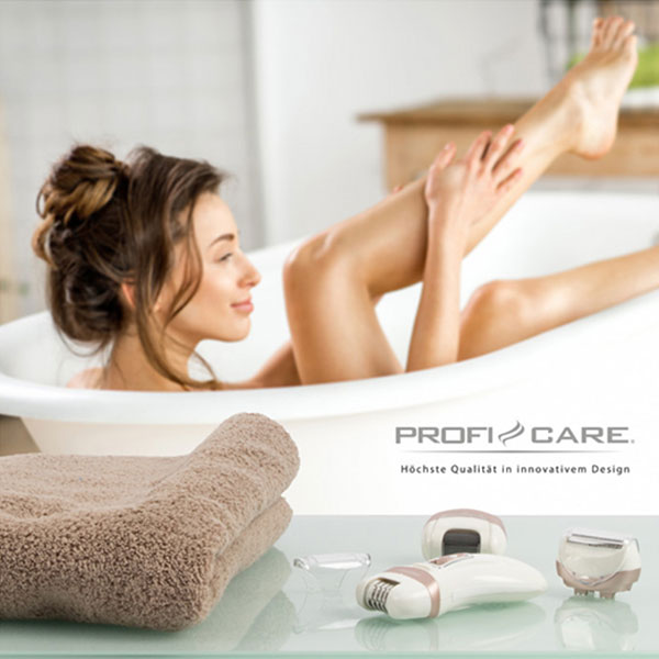 Set za negu Profi Care 3 u 1 epilator, brijač i turpija za pete PC-LBS 3002 - detalj