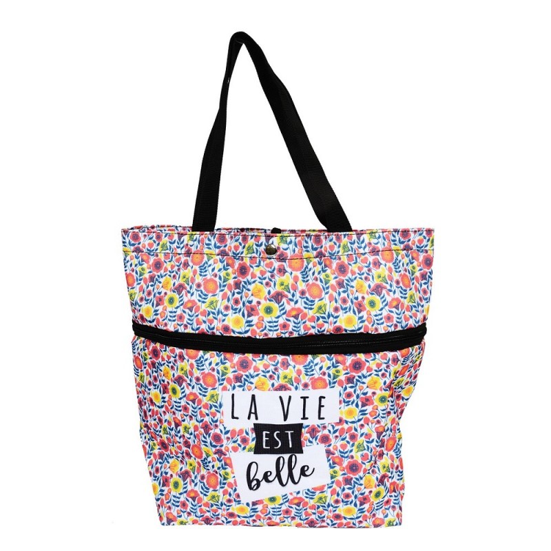 Torba ceger sa točkićima La Vie Est Belle - detalj