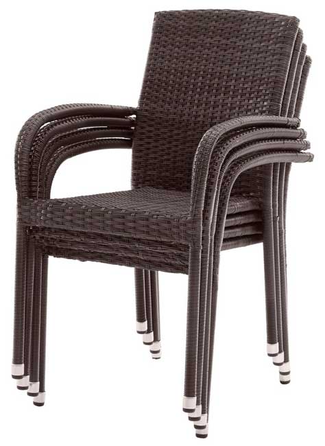 Baštenska stolica Ergo braon - detalj