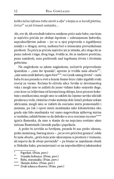 Kad Su Ptice Parale Nebo, Bea Gonzales - detalj