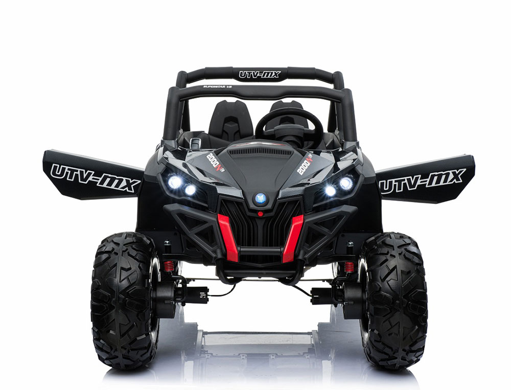 Dečiji auto na akumulator Terenac 4x4 crni - detalj