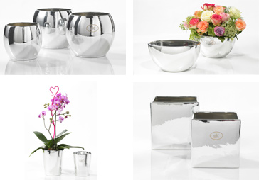 Soendgen keramička posuda Larissa 25 x 15 x 13cm srebrna - detalj