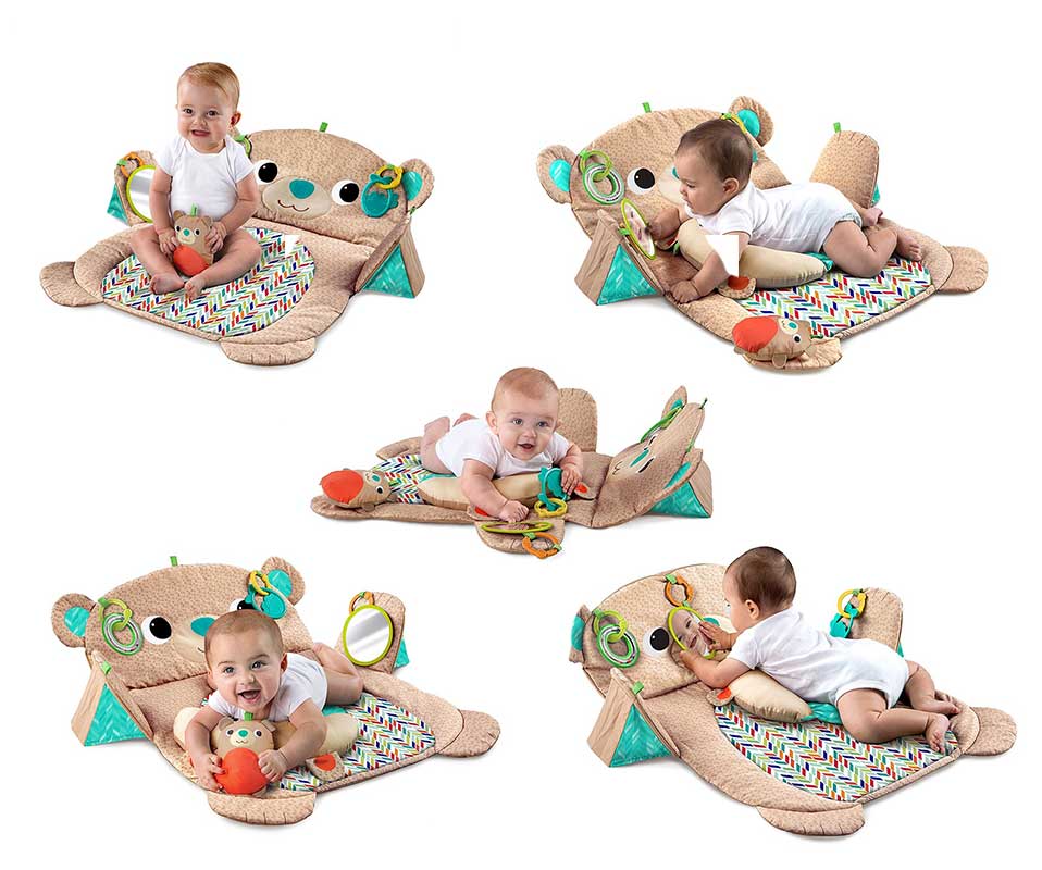 KIDS II Podloga za igru Tummy Time Prop and Play - detalj