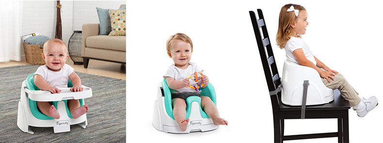 KIDS II Ingenuity Stolica za bebe 2 u 1 - Tirkizno plava - Mint - detalj