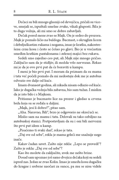 Grozomora 3 : Dobro Došli U Kamp Košmara, R.L. Stajn - detalj