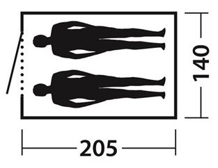 Šator za dve osobe Easy Camp Comet 200 120276 - detalj