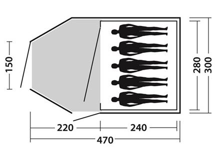 Šator za pet osoba Easy Camp Eclipse 500 120282 - detalj