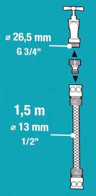 Gardena set za povezivanje creva sa česmom GA 18040-20 - detalj