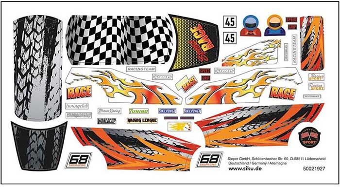 SIKU Automobilčić za decu MINI Countryman Race 6504 - detalj