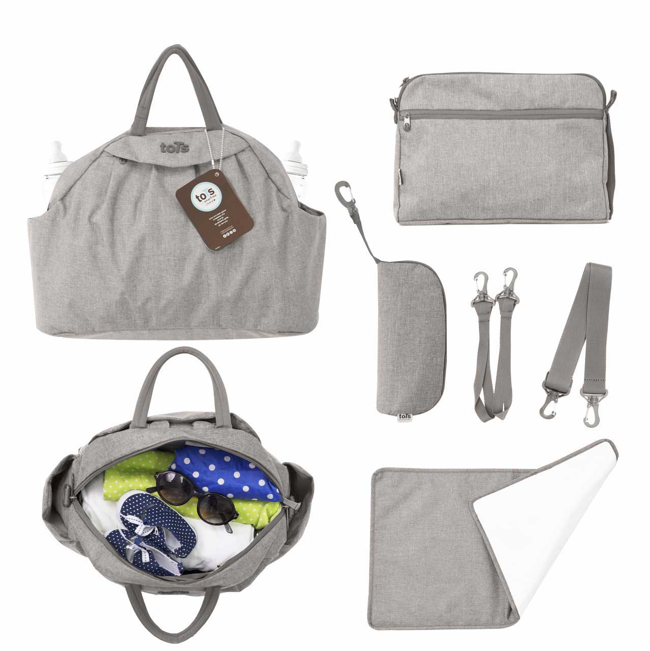 Smart Trike Tots Torba za mame CHIC Melange - Beige - detalj