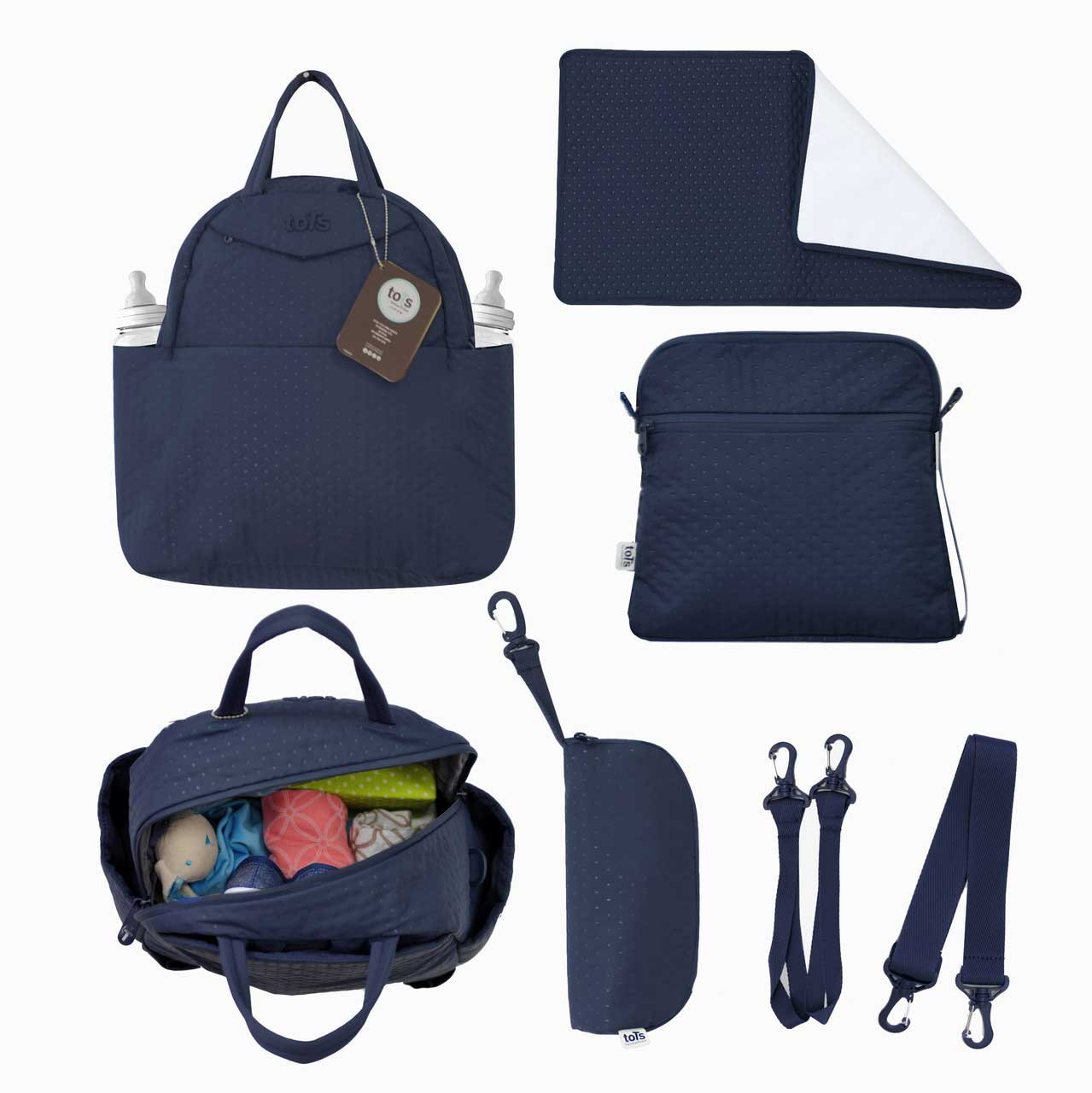 Smart Trike Tots Torba za mame INFINITY Quilt - Blue - detalj