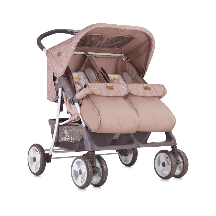 Lorelli Kolica za blizance Twin Beige And Yellow Happy Family - detalj