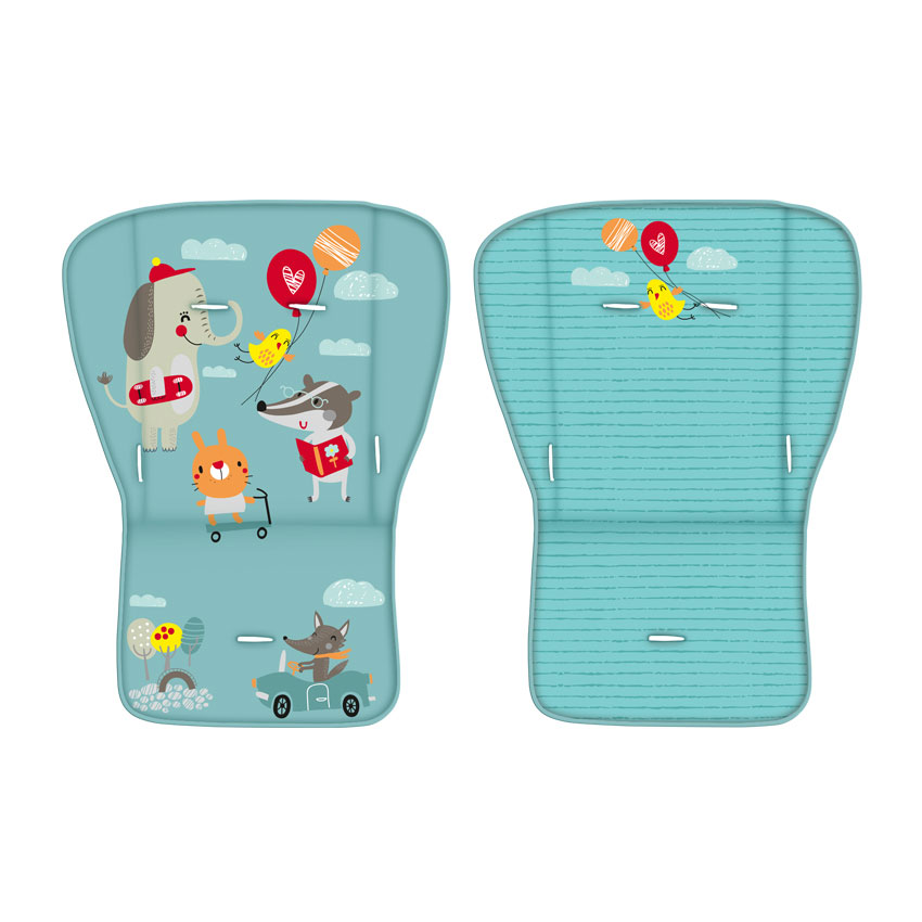 Kolica za bebe Lorelli Foxy Green Happy Animals - detalj