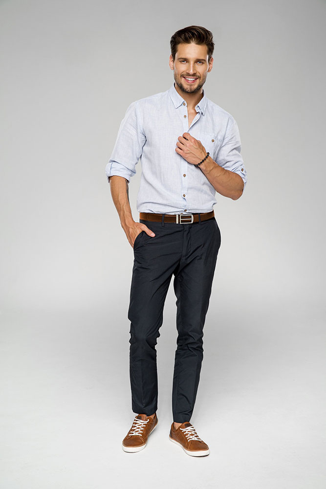 Podesivi braon kožni kaiš - detalj