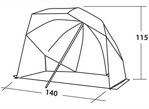 Easy Camp Šator suncobran Coast 120298 - detalj