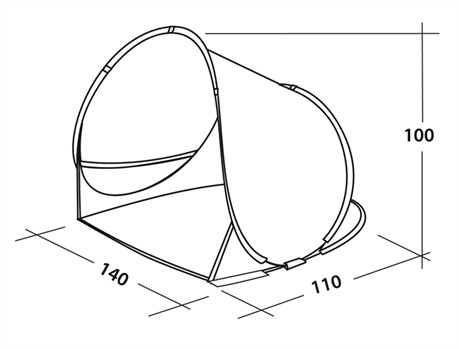 Easy Camp Pop-Up Šator Ocean Shelter 120299 - detalj