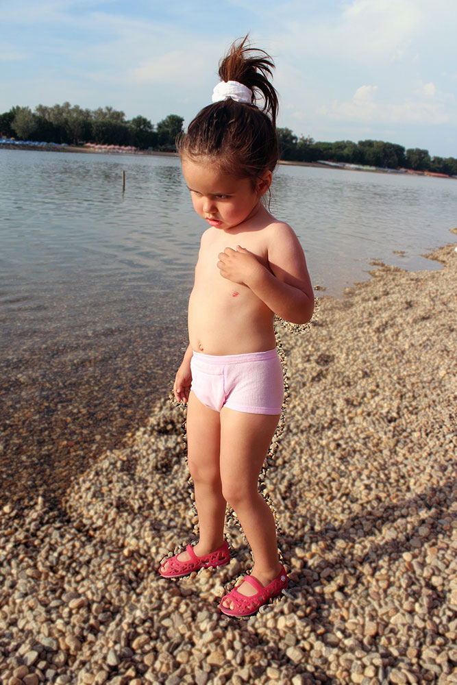 NunaNai gaćice za odvikavanje od pelena roze - detalj