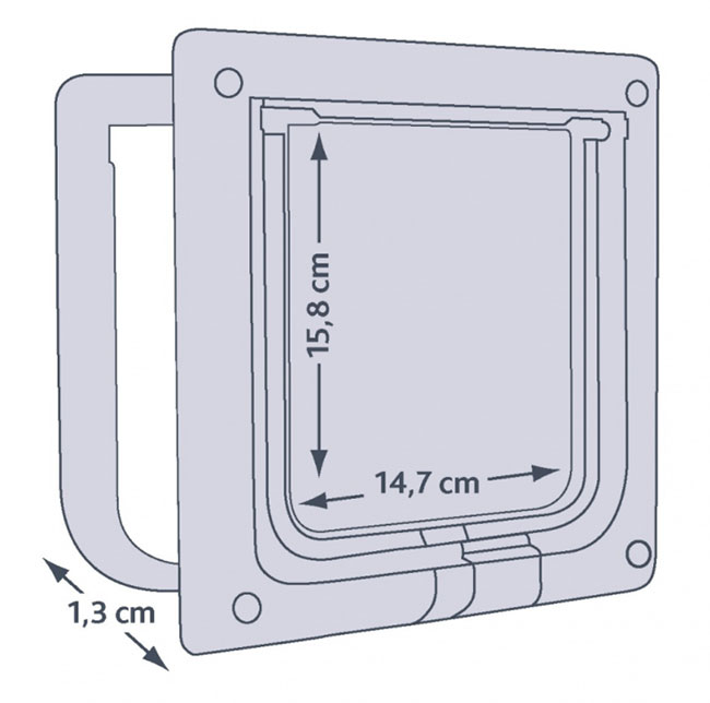 Vratanca za mačke dvosmernaTrixie 38601 - detalj