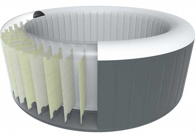 Jacuzzi sa grejačem Bestway Lay-Z-Spa Palm Springs HMC 010 - detalj