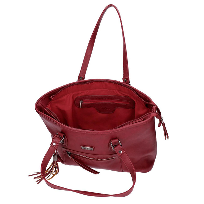 Pepe Jeans Ženska tašna Croc Red 70275 - detalj