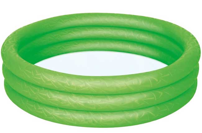 Bestway Bazen za bebe sa tri prstena na naduvavanje 38369 zeleni - detalj