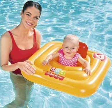 Bestway Četvrtasto plutajuće sedište na naduvavanje za bebe 38342 - detalj