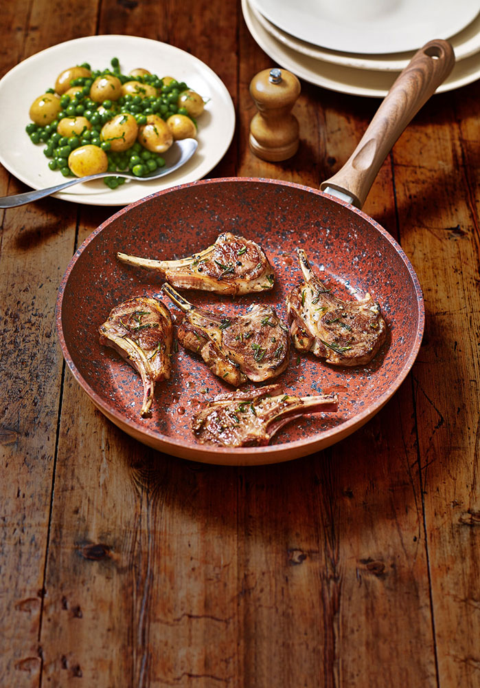 Copper Stone tiganj 24 cm - detalj