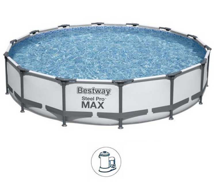Bestway 56595 Bazen sa čeličnim ramom i filterskom pumpom 427x84 - detalj