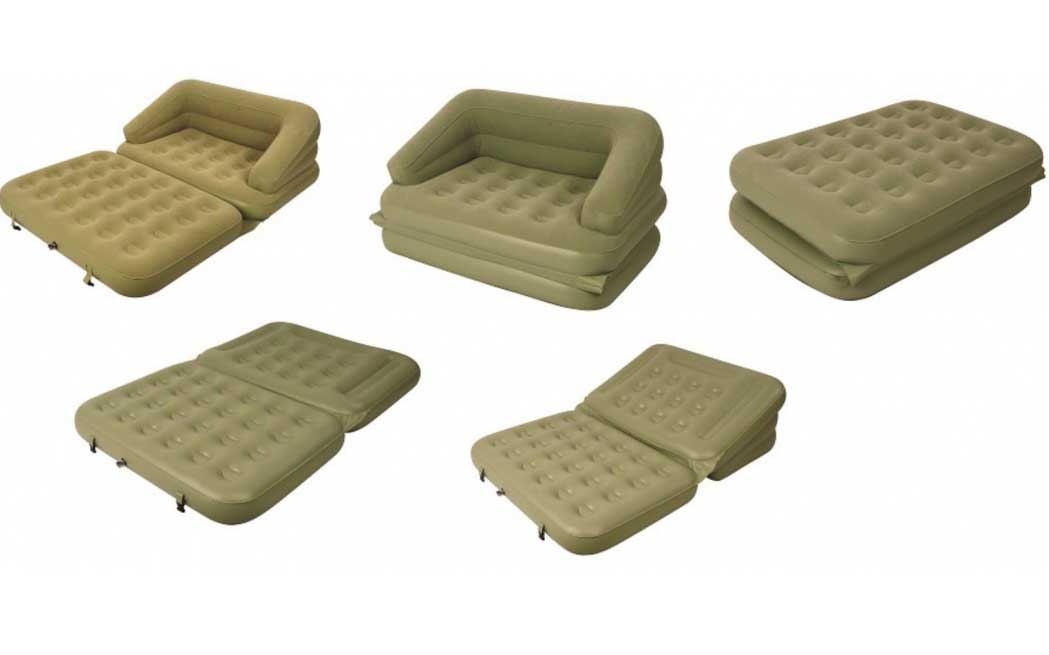 Jilong Krevet na naduvavanje 5u1 sa pumpom 37239EU zeleni - detalj