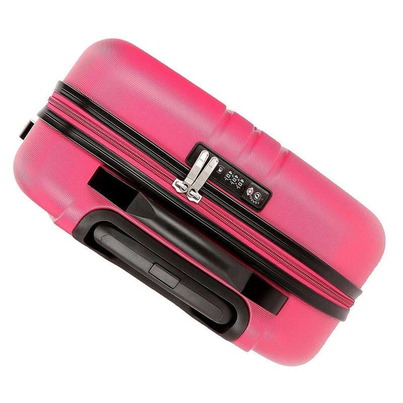 Komplet dva ABS kofera 55/70cm Movom Riga Fuchsia 54395 - detalj