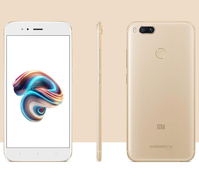Telefon Xiaomi Mi A1 EU 4/64G Gold Android 7.1 5MP+Dual 12MP - detalj