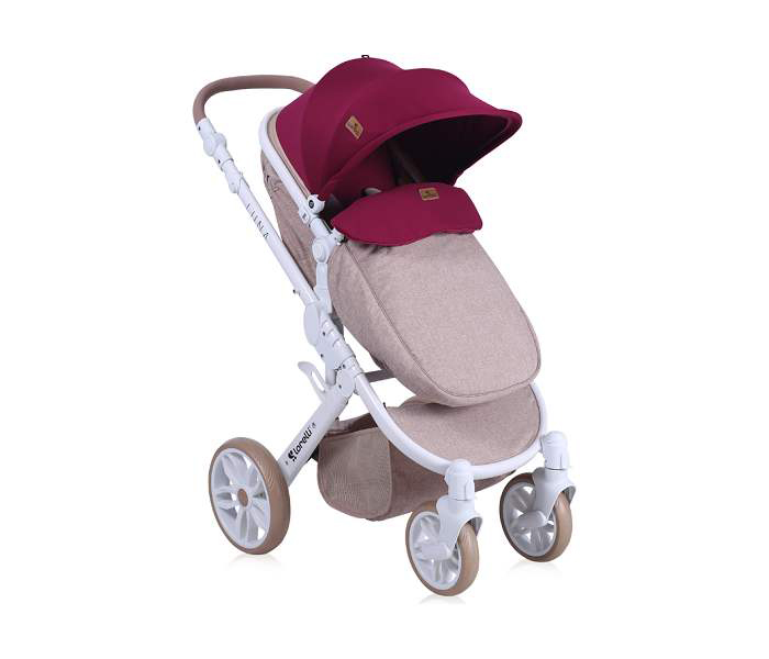 LORELLI Kolica za bebe LUNA Set 2 u 1 Beige and Red - detalj