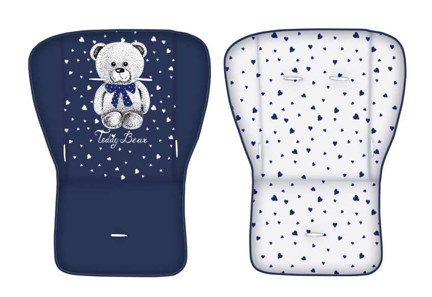 LORELLI Kolica za bebe TOLEDO set Dark Blue Teddy Bear - detalj