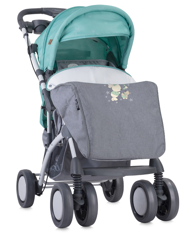 LORELLI Kolica za bebe TOLEDO set Grey and Green Bunnies - detalj