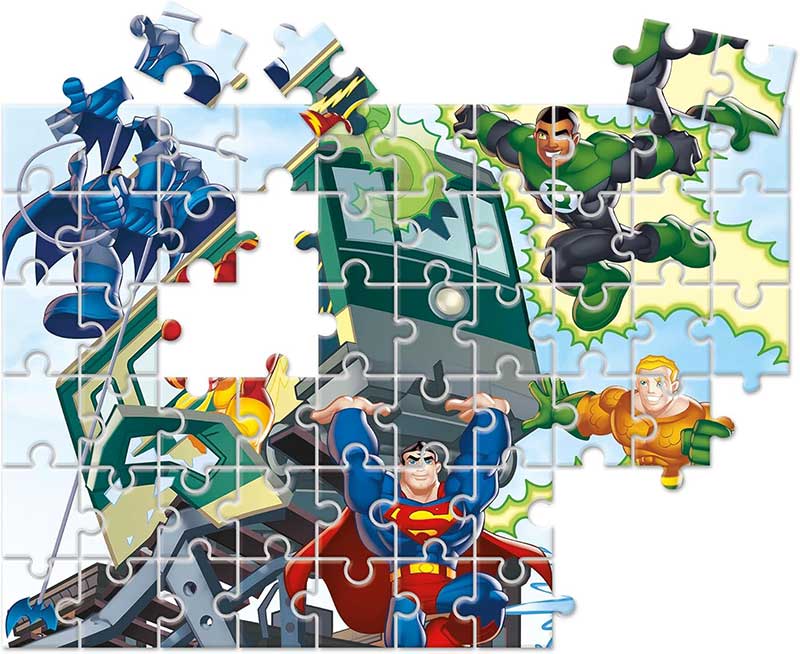 Puzzle slagalice 60 delova DC Superfriends Clementoni 26066 - detalj