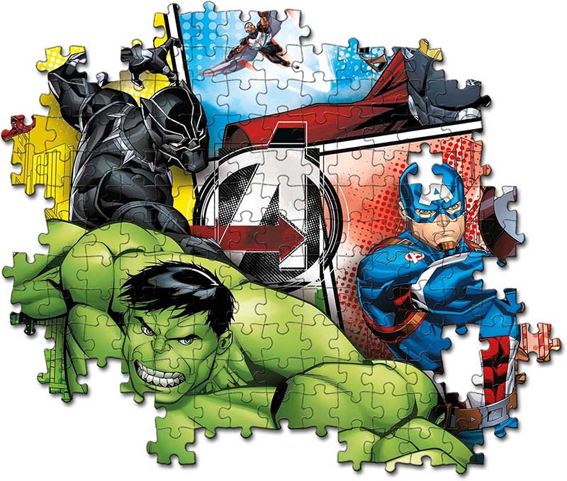 Puzzle slagalice 104 dela Marvel Avengers Clementoni 27284 - detalj