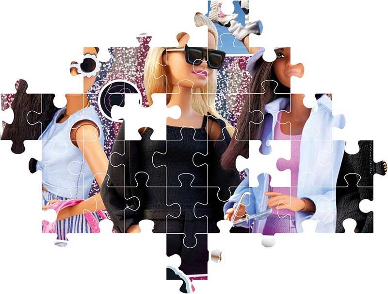 Puzzle slagalice za decu 104 dela Barbie Clementoni 25754 - detalj